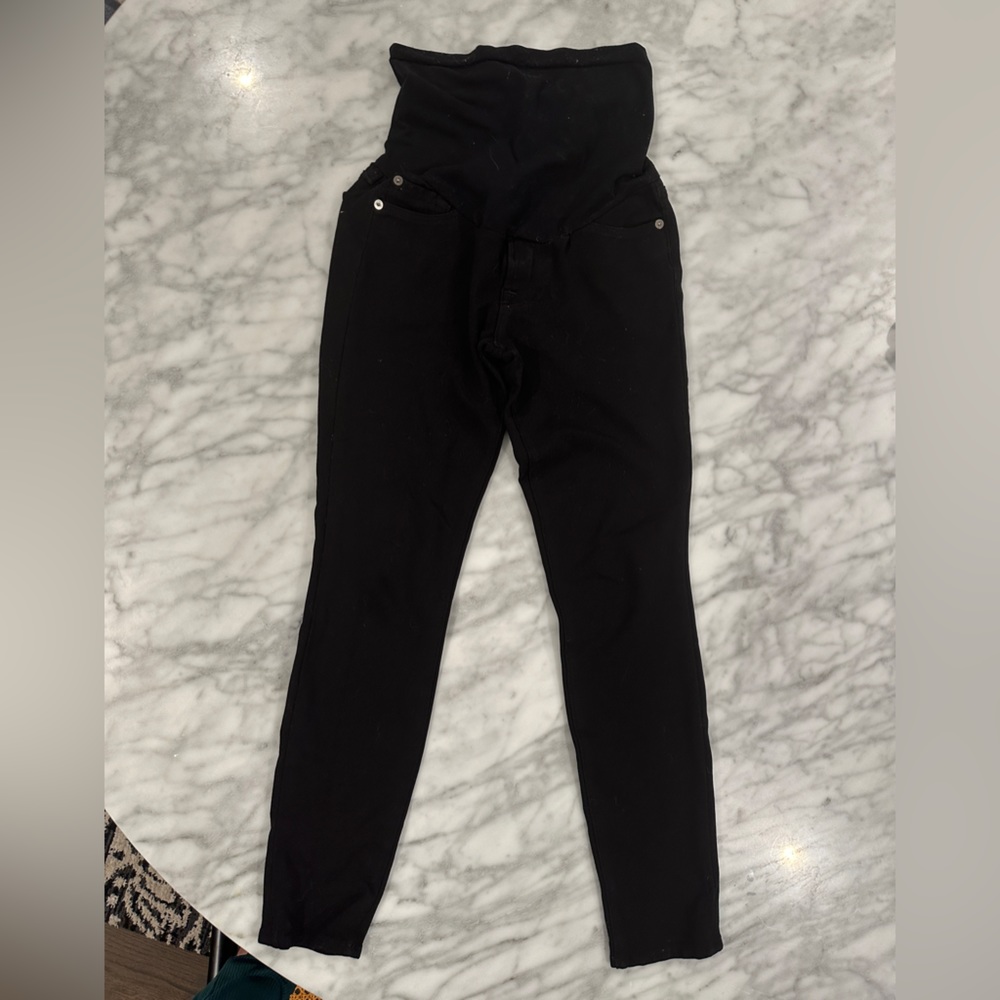 Seven for all Mankind Maternity Black Jean Leggings Size 27